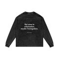 Tee shirt manche longue « qui sème la colonisation, récolte l’immigration»